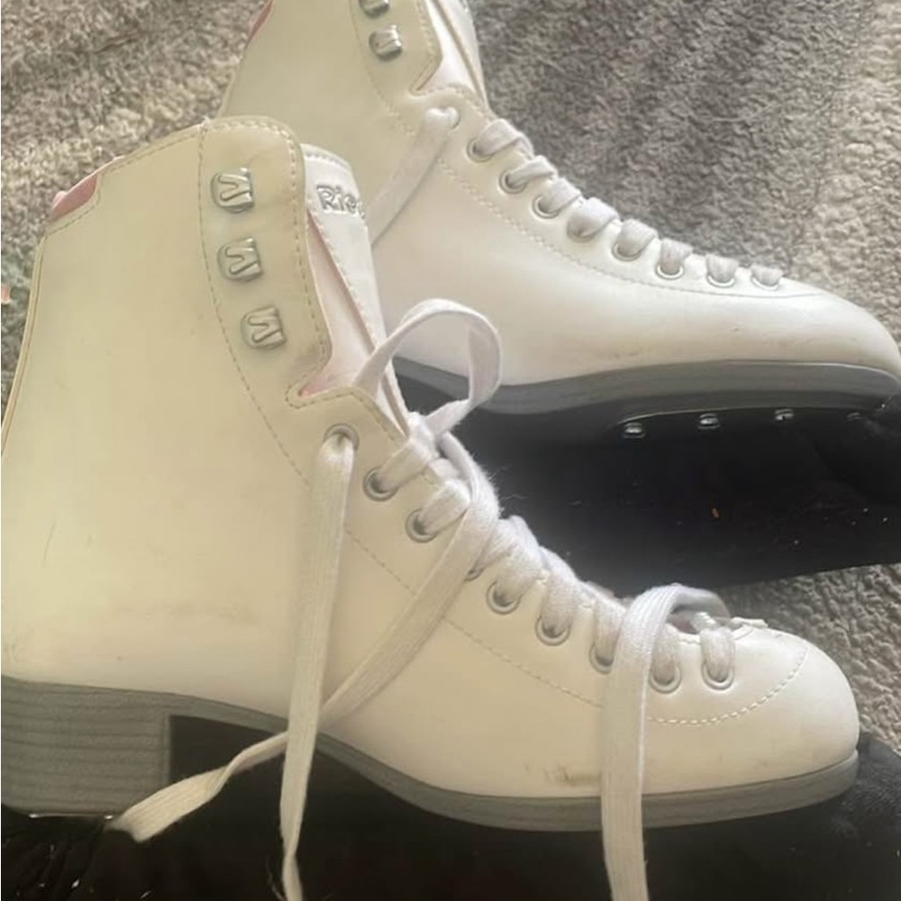 White Ice Skating Boots